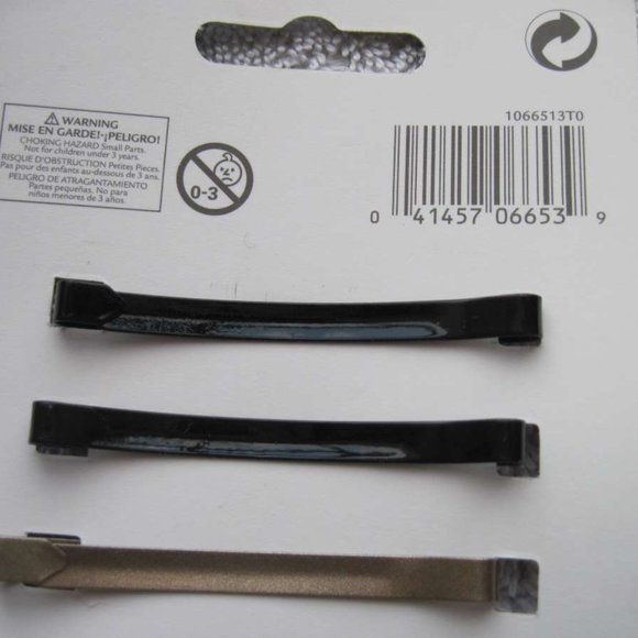 8 Goody 2 1/4" Painted Metal Stay Tight Put Hair Barrettes Secure Clasp Flat Bar - Picture 8 of 11